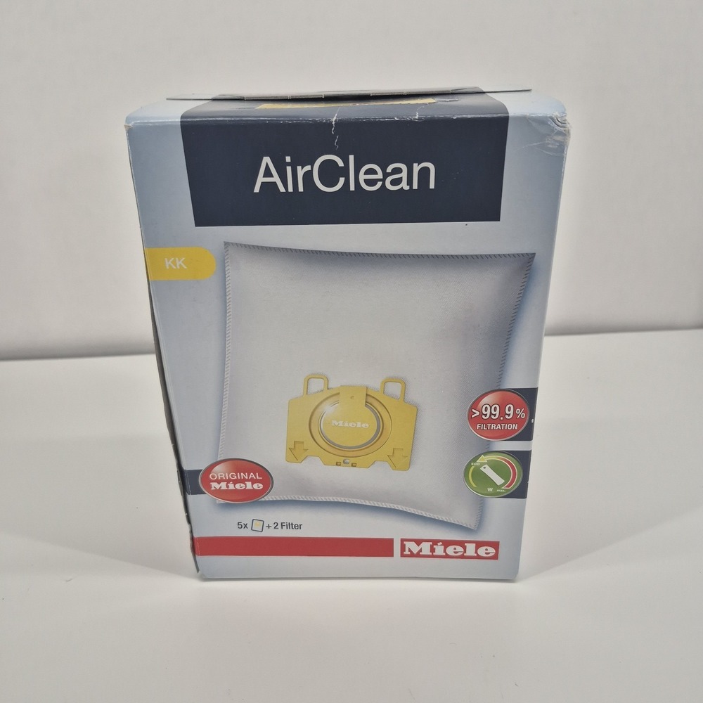 Miele AirClean 3D Type KK Dust Bag 5 Bags & 2 Filters -For S168, S1, S190 - S198